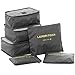 Produktbild BlueBeach® Satz von 6 Reise Kleidertaschen Verpackungswürfel Organizer Wäschesack Gepäck Kompressionstaschen Tasche in Tasche Taschenorganizer für Kleidung