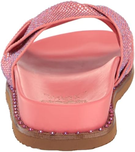 Vince Camuto Women's Footwear Women's Kevind Woven Flat Sandal Slide, Ultra Coral, 9.5 | Image 2