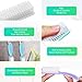 NICEMOVIC 10 Pcs Nail Brush for Cleaning Fingernails, Handle Grip Nail Scrubber Brush, Hand Fingernail Cleaner Brush Manicure Tools Scrub Cleaning Brushes Kit, Use for Toe and Nail Cleaning (Macaron)