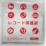 (有)田口化成 LP丸型内袋100枚 12インチ用 厚口0.028mm 静電防止素材入り