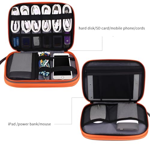 oddpod™ Portable Electronic Accessories Travel case/Multi-Function Digital Accessories Storage Organizer for iPad,Cables,Power,USB Flash Drive, Charger and More (Medium) 6 41TvrIQqfTL