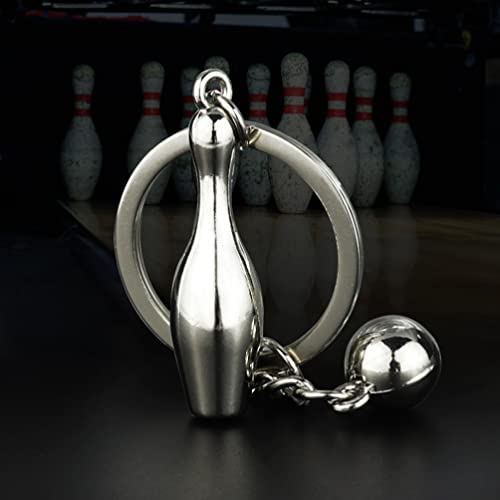 Foto von Abaodam Bowling-Schlüsselanhänger 4 Stück Sportthema Keychain Anhänger Mit Schnalle Dekorative Schlüsselverzierung Für Rucksack Tasche Und Schlüssel Kreatives Mitgebsel