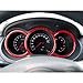 Car Red Carbon Fiber Accessories Speedometer Dashboard 3pcs Protective Cover Sticker Compatible with Suzuki Grand Vitara 2006 2007 2008 2009 2010 2011 2012 2013