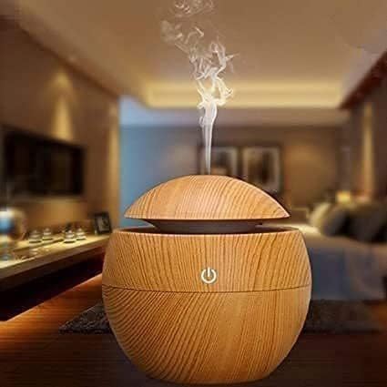 Wood Cool Mist Ultrasonic Humidifier | Aroma Diffuser for Home/Office/Car/Travel/Bedroom/Study/Spa | Auto Shut Off Colorful Change Essential Oil Diffuser (Pack of 1,Multicolor)-image-26