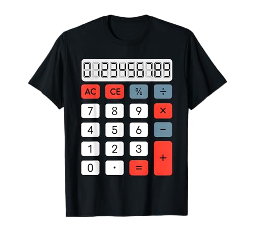 Número Día Calculadora Números Día Niños Disfraz Matemáticas Día Niño Camiseta