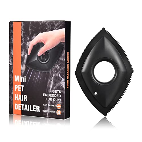 WSZMD Multifunctional Portable Pet Hair Remover, Dog & Cat Hair Remover Brush, Ideal for Blankets Clothes, Sofas, Car Interior Hair Remover,Fast, Convenient & Durable (Black)