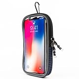 Shoebill アウトドアポーチ スマホポーチ リュック取り付け カラビナ付き 登山 防水 入れたまま操作