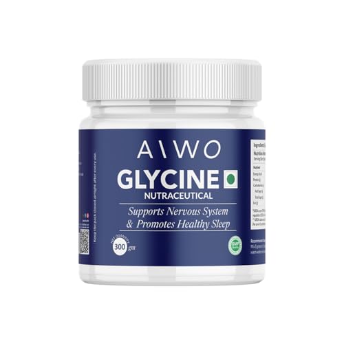 Image of AIWO Glycine Powder 300 g | 99.9% Pure Amino Acid | Supports Nervous System & Brain Health | Promotes Relaxation, Healthy Sleep & Cognitive Balance | 60 Servings