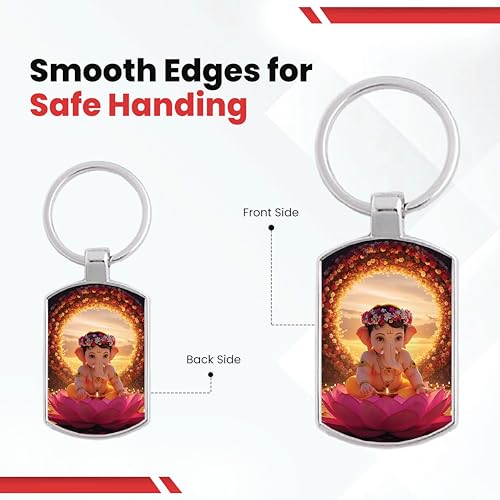 Image of Premium Printed Metal Keychain for Men & Women | High-Definition Artwork Print | Durable Key Ring for Car, Bike, Home & Office Keys | Stylish Decorative Key Holder Gift