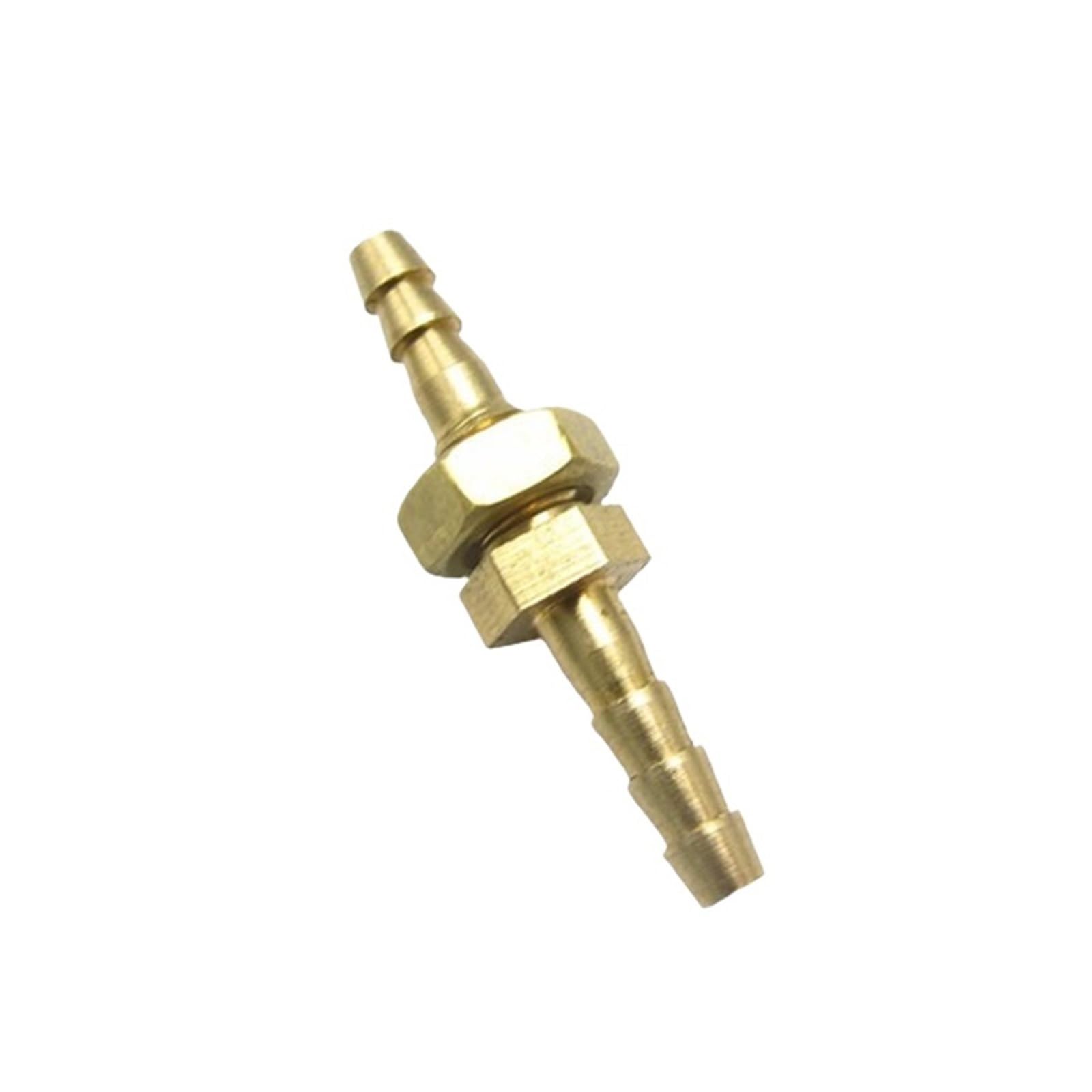 Devow 4Mm Hose Barb Equal Bulkhead Brass Barbed Tube Pipe Fitting Coupler Connector Adapter(4Mm)