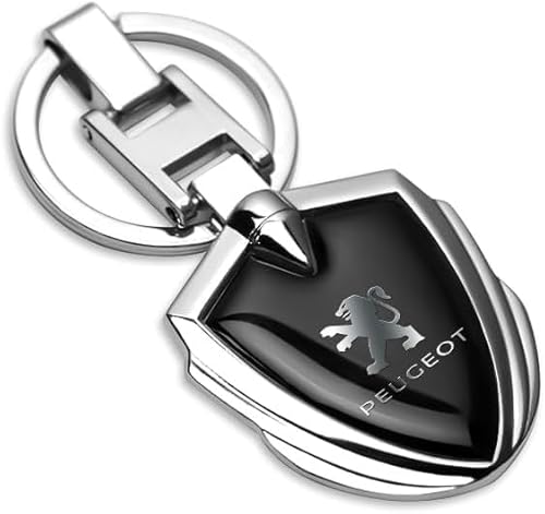 SLANNB Llavero de Coche Reemplazo Accesorios para Peugeot 207 208 308 308SW 508 508sw 2008 3008, Resistente y Duradero Regalos Mujer Hombre Llave Coche Anillo