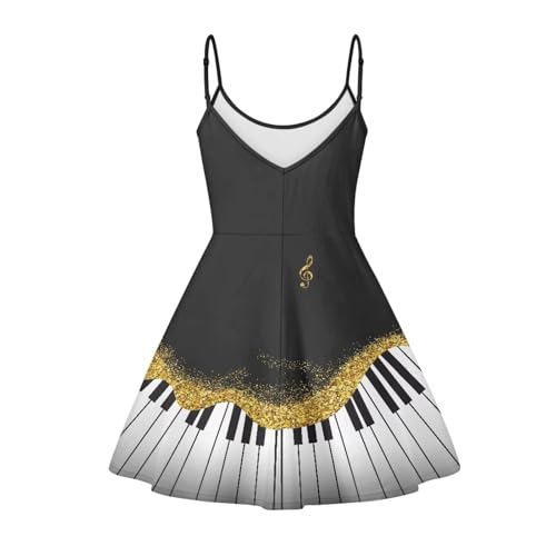Image of Cozeyat Women Girls Summer Sleeveless Dress Casual Swing Beach Cover Up Knee Length Dresses,Large Size XS-4XL