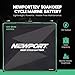 Newport 12V50Ah Deep Cycle Heavy-Duty Marine Battery, Lightweight & Sealed AGM, Trolling Motor Compatible