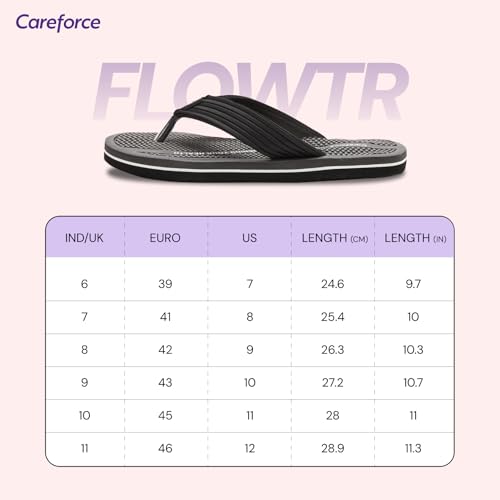 Image of Careforce Ortho Slippers for Men Daily Use, Soft EVA Cushioned Flip Flops & Sliders with Arch Support, Anti-Slip, Lightweight & Stylish Chappal for Daily Wear