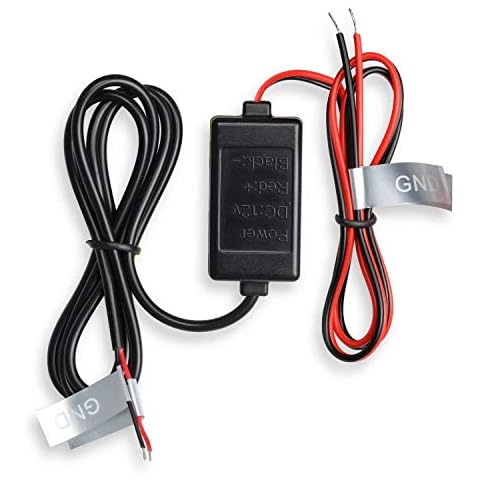 AUTO-VOX Backup Camera Anti Interference Install Kit Parking Camera 12V DC Power Adapter Filter Rectifier for VW Dodge Audi BMW Benz -4.26ft Cover