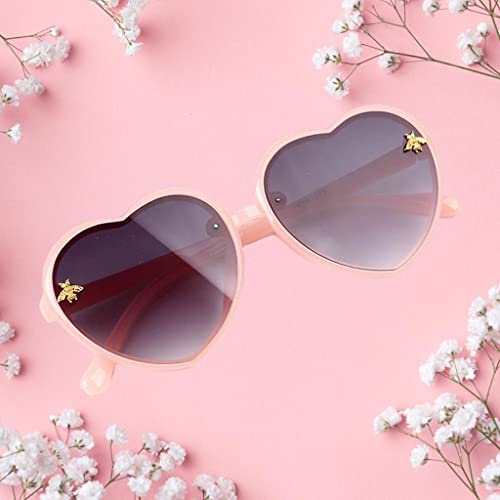 3X Colorful Lovely Heart Sunglasses Small Transparent for Children Gift Beach Party Outdoor4