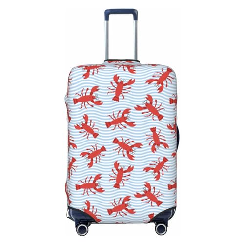 VOSERY Luggage Cover Protector Suitcase Cover - Cute Cartoon Lobster High Elasticity Suitcase Covers Protector for Luggage (No Luggage)