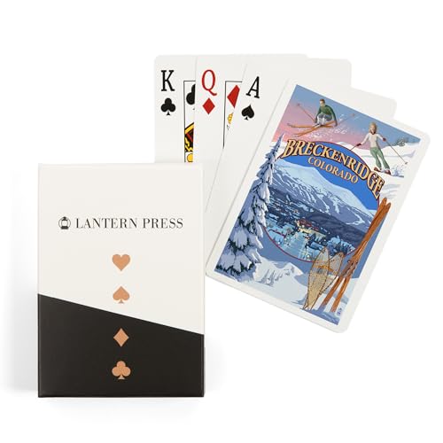 Lantern Press Breckenridge, Colorado, Deck Poker 52 cartas