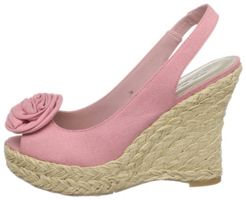 Image of Moda Spana Women's Hide Slingback Espadrille,Blush Cotton Voile,11 M US