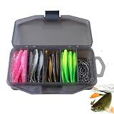Angel Tackle Köder Kit – Tragbares Lures Set Für Süßwasser Salzwasser, Vielfältiges Angelzubehör Mit Spinner Wobbler Jig Baits Haken, Perfektes Ködersortiment Für Forelle Barsch