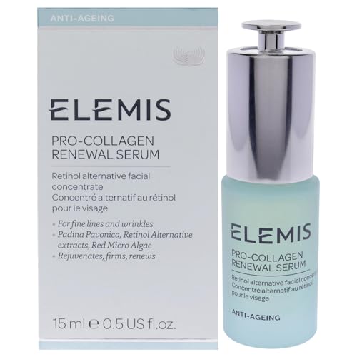 ELEMIS Pro-Collagen Renewal Serum | Retinol Alternative Facial Concentrate Rejuvenates, Firms and Reduces the Look of Fine Lines and Wrinkles | 15 mL