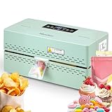 Commercial Heat Sealing Machine, Automatic Continuous Band Sealer | 32-482°F Adjustable with Smart LED Touchscreen | Fast, Quiet & Safe for Home Kitchen, Bakery, Food Storage & Snacks Packaging