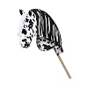 LeMieux Hobby Horse Dakota – Black and White Appaloosa – Realistic Head – Perfect for Kids