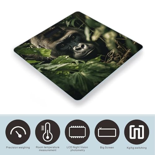 Báscula Digital de Baño de Vidrio Templado 400 lb miniatura 3