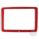fariyhoo car Interior Accessories red Carbon Fiber Display 8 inch Navigation 1 pcs Carbon Fiber Cover Decal for Mercedes CLA C117 2014-2018 /GLA X156 2015-2019