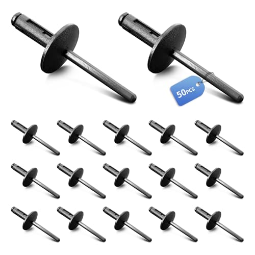 Remaches ciegos de plástico, remaches de plástico – remaches ciegos de 6 mm para coche parachoques guardabarros caja de rueda, clips de revestimiento de plástico para BMW X3, etc. 51717002953