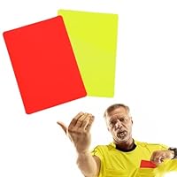 Yatrosynth 2 Stück Fußball-Schiedsrichter-Karte, Rote und Gelbe Karte des Fußballs, für Fußballspiele für den Wettbewerb