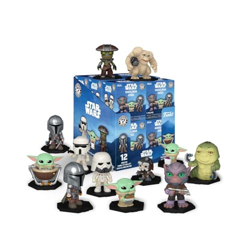 Funko Mystery Mini: Star Wars - The Mandalorian e Grogu - 1 dei 12 personaggi diversi da collezionare - I modelli possono variare - Figurina da collezione in vinile - Idea regalo