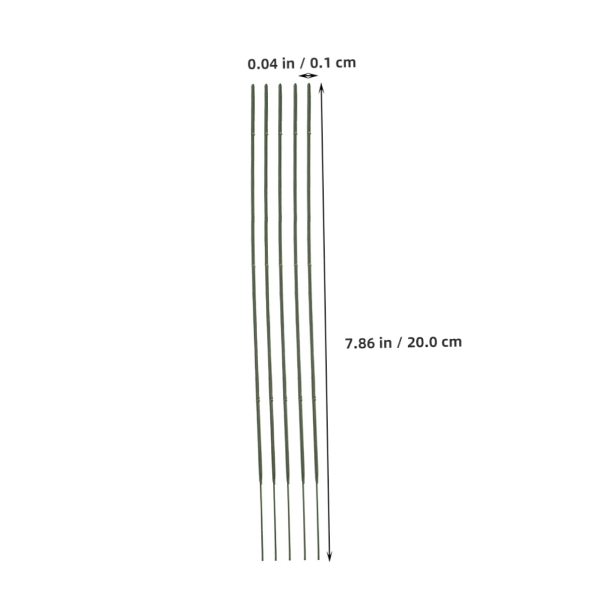 VILLCASE 100pcs Green Floral Stems DIY Flower Arranging Wire for Bouquet Making Craft Projects