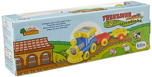 Trenzinho Fazendinha, Tilin Brinquedos, Cores Diversas, Pequeno