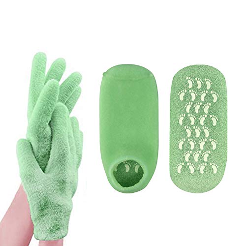 Codream Moisturizing Gel Socks Gloves Set, Spa Gloves and Socks Set for Cracked Dry Skin Treatment, Cracked Heels, Dry Hands