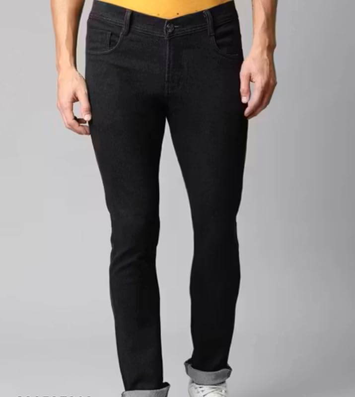 Men’s Slim Fit Jeans | Stretchable Jeans for Men |Casual Cotton Blend Pants with Classic 5-Pocket Style-picture-55