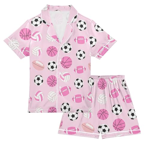 Leopard Pink Summer Pajamas Shorts Set Purple Satin PJ Sets for Pj