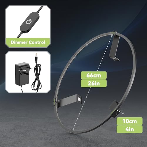 STASUN 360° LED Dartboard Light,Dimmable Dart Board Surround Ring Lighting System,Magnetic Darts Lighting,24W 6500K Professional Darts Light and Accessories for the Whole Board - Image 5