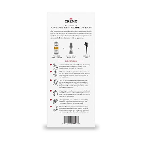 Cremo No Mix & No Mess Hair And Beard Color, Light Medium Brown, 1 Count #TOP3