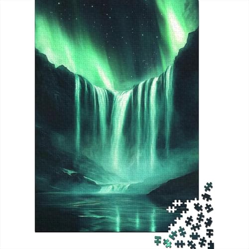 Puzzle de 1000 piezas sobre cascada natural, el regalo antiestrés perfecto para adultos