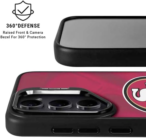 Skinit Kickstand Phone Case Compatible with Galaxy S24 Ultra - Officially Licensed NFL San Francisco 49ers Design
