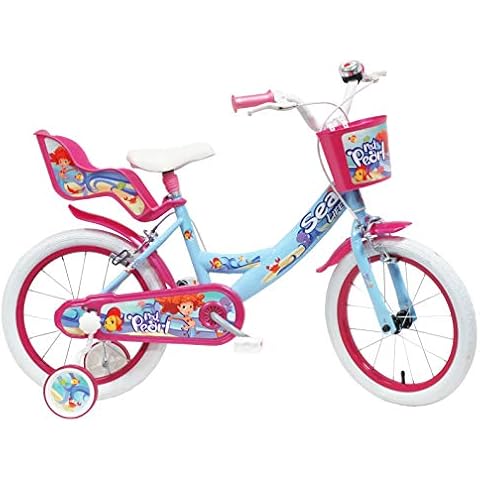 Bicicleta Denver Sea Life para niños de 5 a 7 años con cesta, portamuñeca y timbre Cover