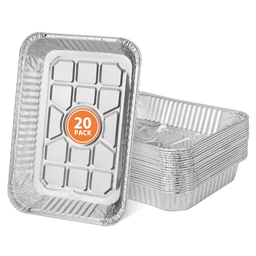 Rushare 20 Pack 6415 Drip Pan Liners for Weber Spirit, Genesis, Traveler, Q Series, Grease Cup Liners, Disposable Aluminum Foil Drip Pan Liner, 8.5 x 6 Inch by Rushare - Used condition - CA$17.99