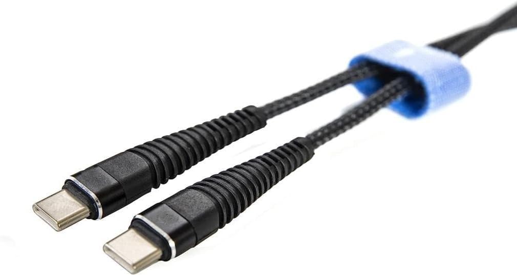 PDAteknoloji Type-C To Type-C PD 5A 32W Örgülü Hızlı Şarj ve Data Kablosu 1 Metre