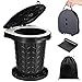 KALBIGRO WC Portatile Adulti, 220kg Toilette Portatile Pieghevole, Gabinetto Portatile Adulti con 10 Sacchetti per WC Campeggio, Water Portatile Adulti per Campeggio, Escursionismo, Pesca, Viaggio