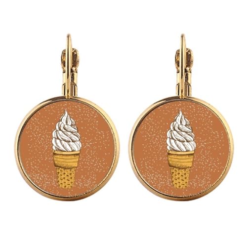 Boucles d'oreilles pendantes Chote Egg CS Ice Or au design luxueux