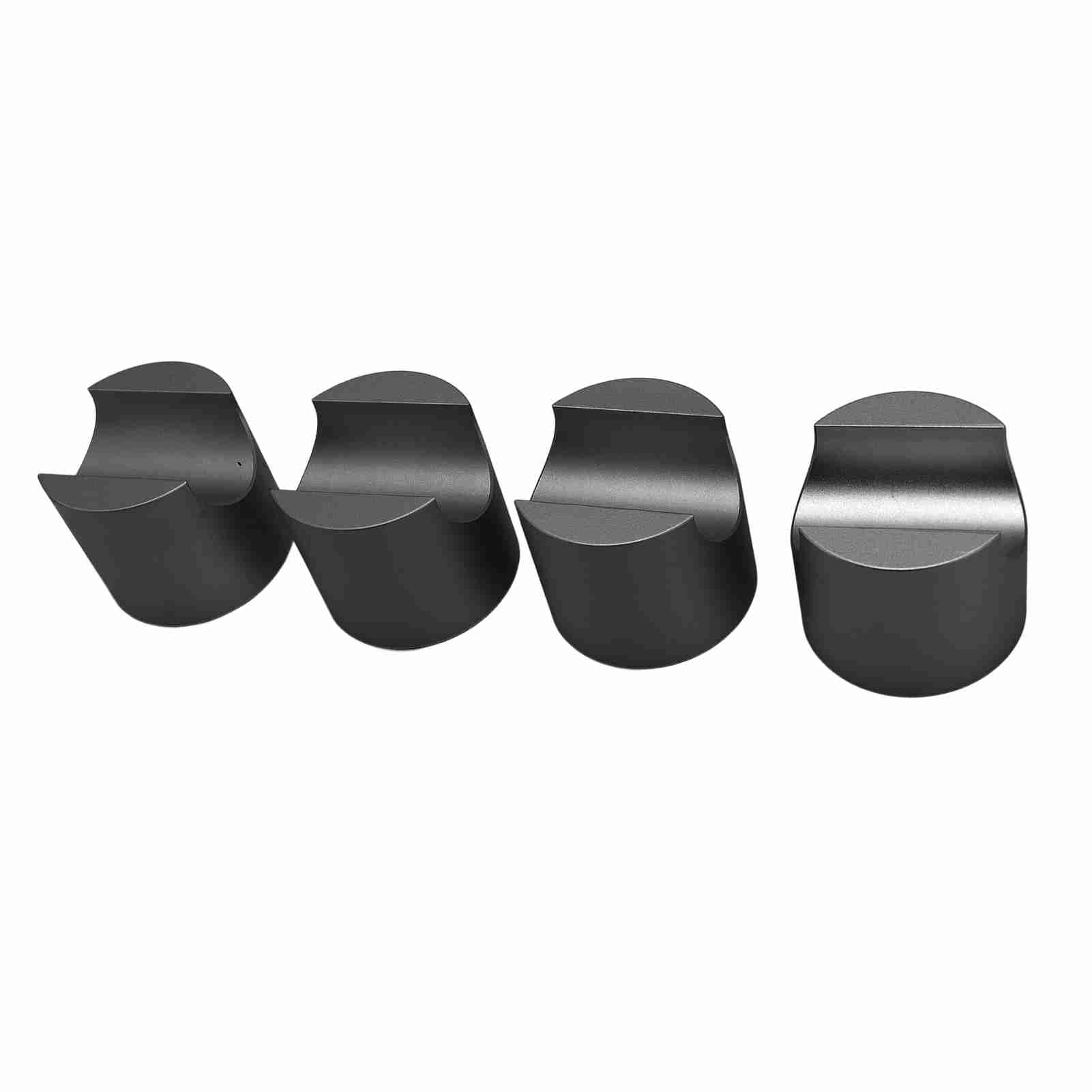 Zunate Zacisk Stabilizujący Kabel HiFi 4 szt. |Wspornik z Drutu ze Stopu Aluminium do Kina Domowego z redukcją Wibracji Głośników (BLACK)