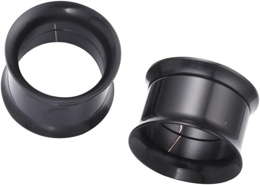 Double Flared Ear Tunnel Plugs Stainless Steel 2pcs for People