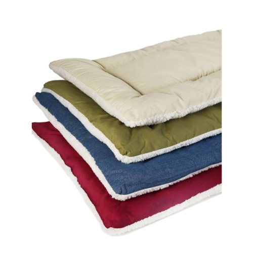 Pet Dreams Dog Crate Bed -Original Crate Pad/Kennel Mat - Quality Bedding Since 1999, 2 in1 Reversible for Summer and Winter. 100% Wash & Dry, Never Bunches! X-Large 42" Khaki Tan