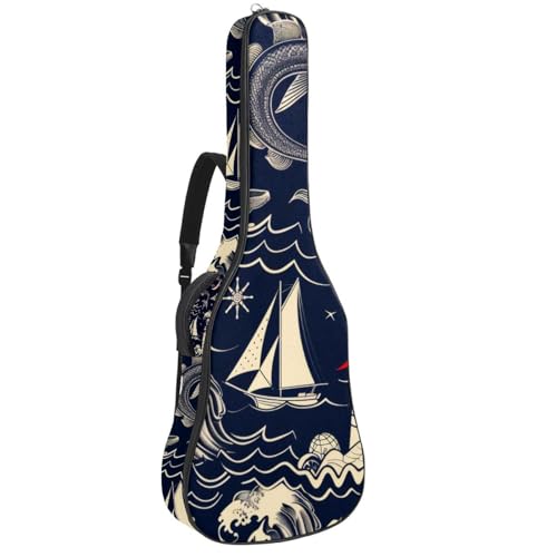 Housse guitare 109 cm sans rembourrage légère avec sangle à dos